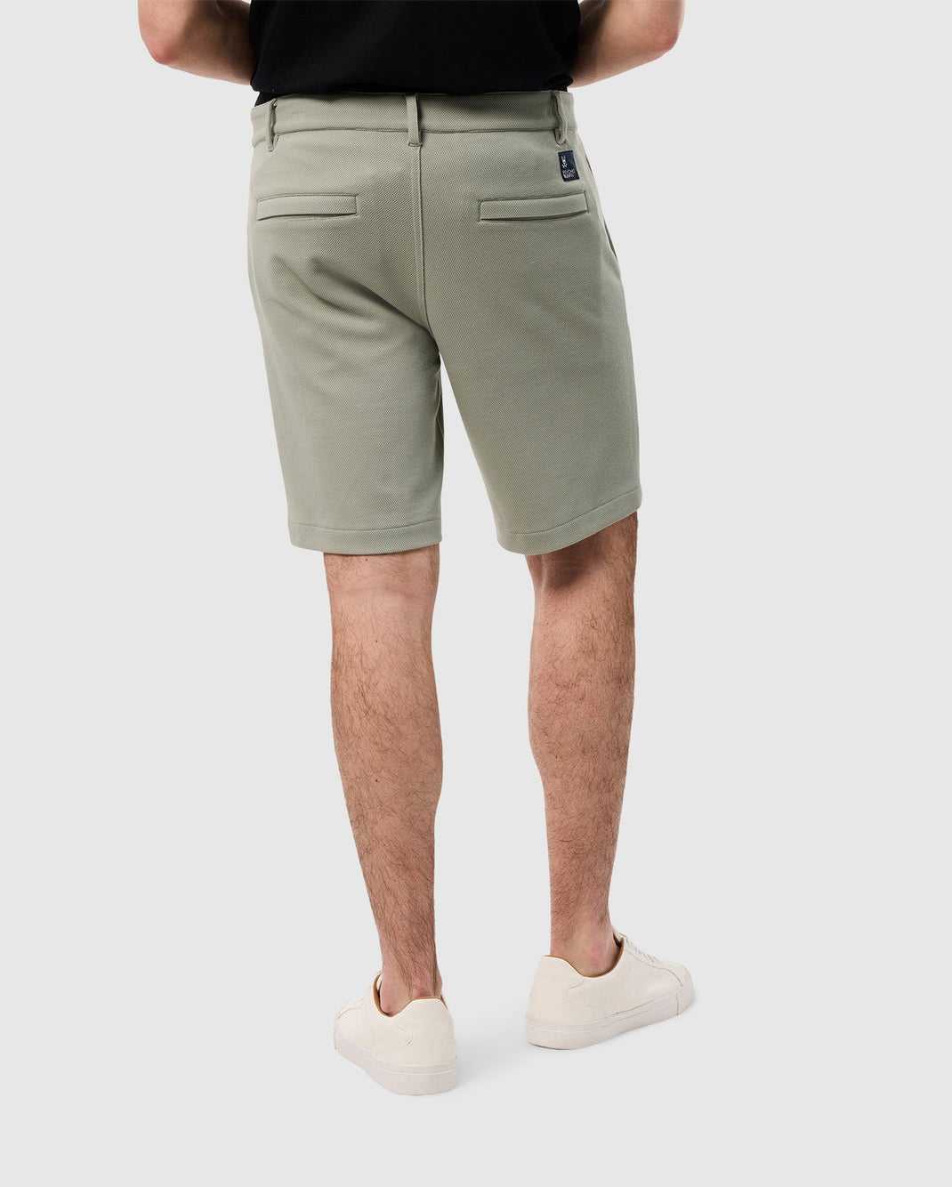 Short Psycho Bunny Shiro Knit Honeycomb Short Seagrass Homme | WBT-78767667